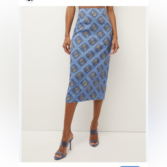 Veronica Beard Dresses & Skirts - Veronica Beard Troye Linen skirt in blue size 0